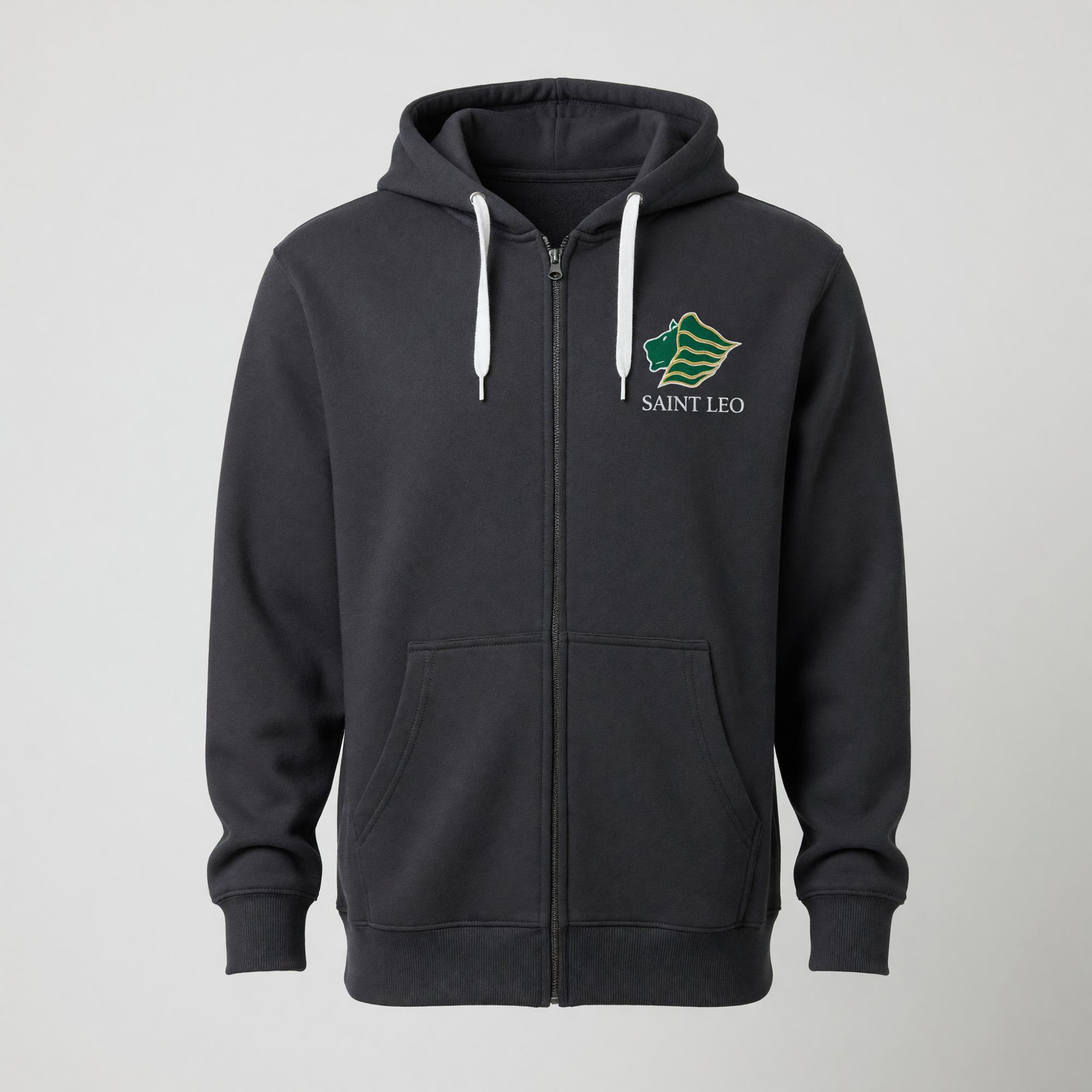 Product image 1 of 1 for LEO GRY FULLZIP HOODIE LC EMBD