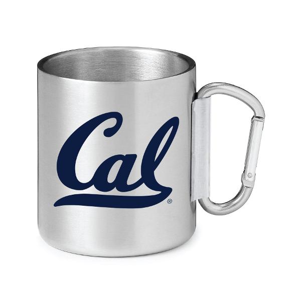 Stainless Carabiner Camping Cup 10 oz. Cal Logo; $18.99