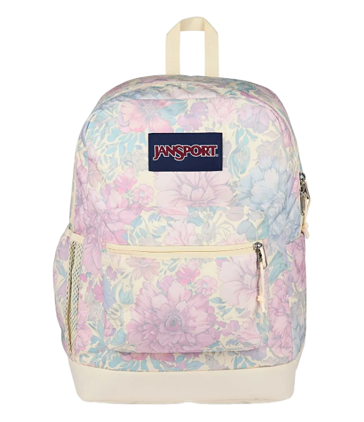 BACKPACK Cross Town Plus Flutter By Pink Ice/White; $49.99