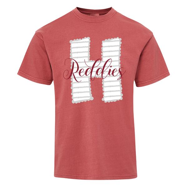 H Reddies Lace Print Coastal Color Tee; $24.99