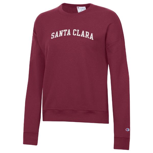 Santa Clara Broncos Champion Women's Powerblend Crew, Garnet; $64.98