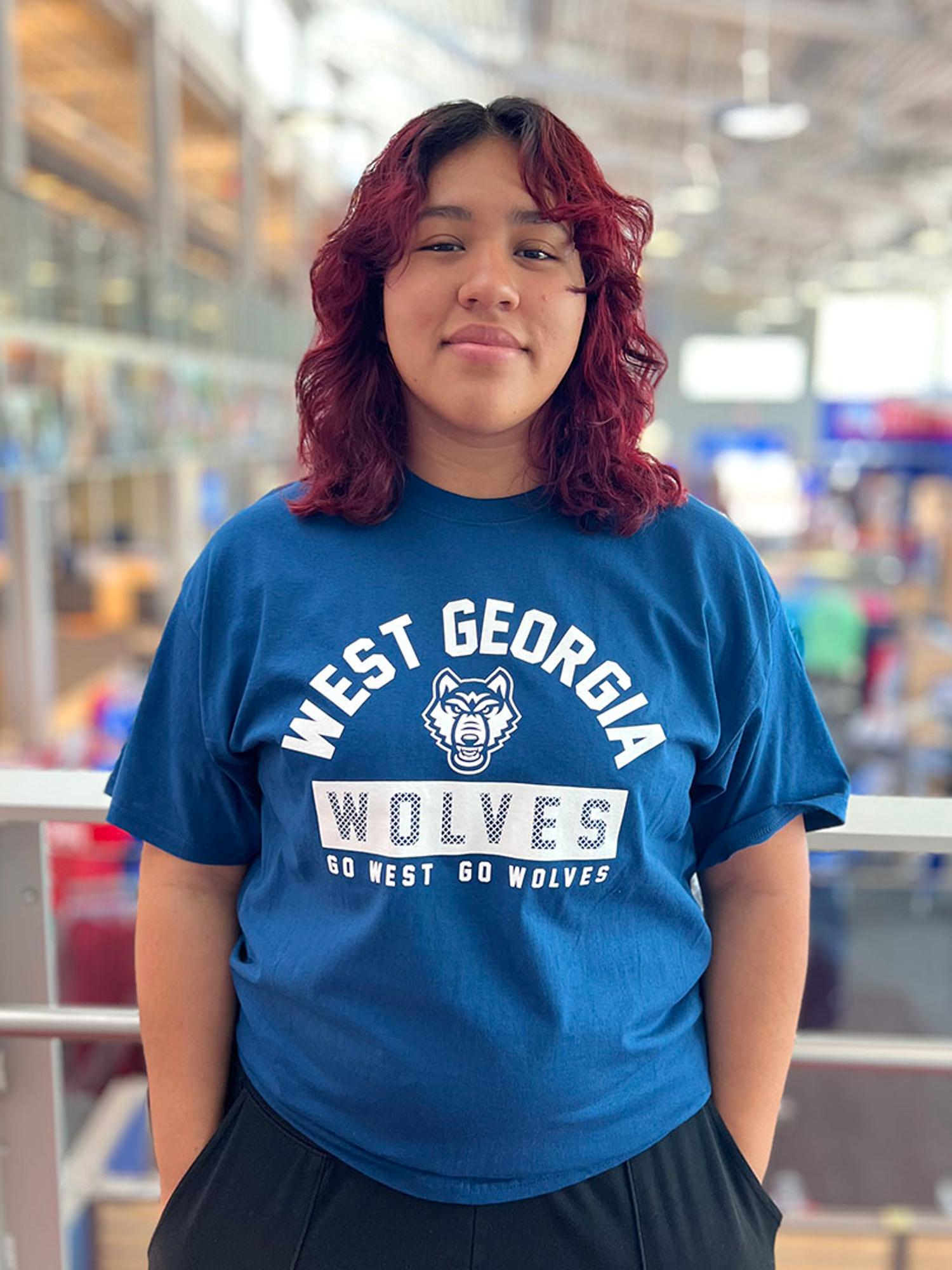 image of: UNIV. WEST GA WOLVES WOLF LOGO T-SHIRT