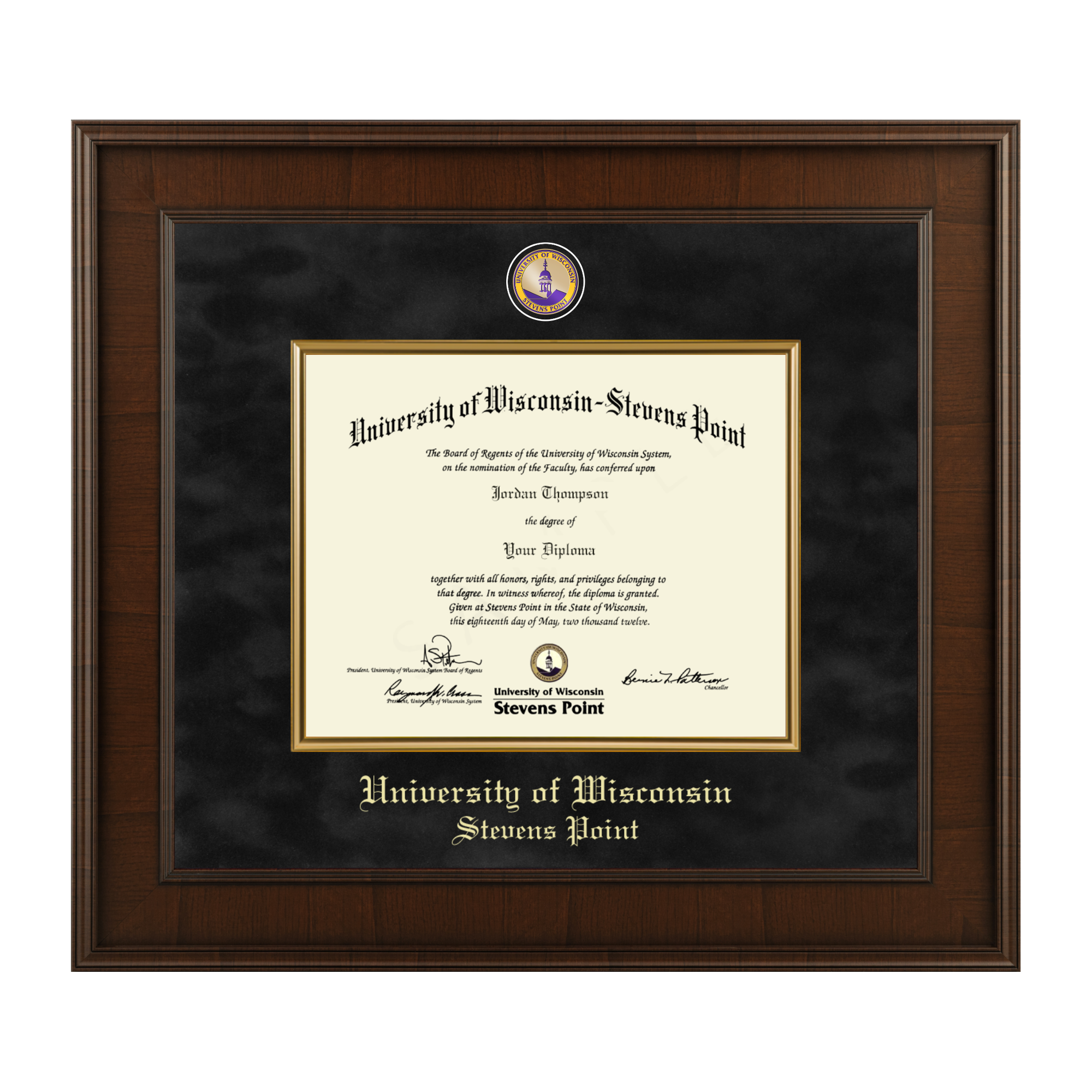 Product image 1 of 1 for UWSP Presidential Masterpiece Diploma Frame