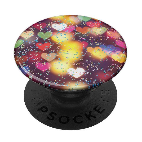 Popsockets Glitter Bokeh Hearts; $14.99