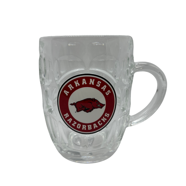 Arkansas Razorbacks 'Big Ole' Glass Mug; $26.99