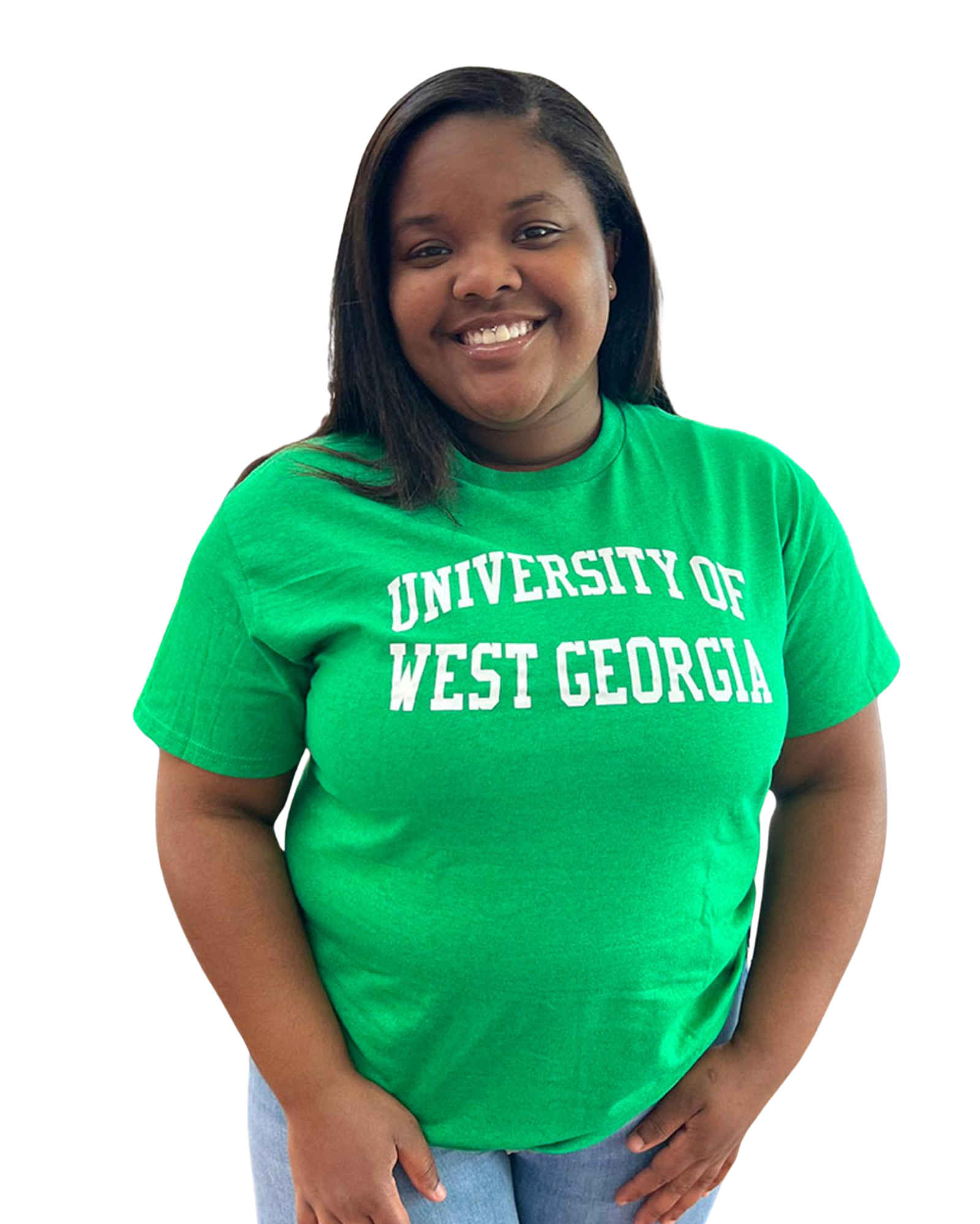 Product image 6 of 15 for UNIV. WEST GA TEXT ROLLED TEE