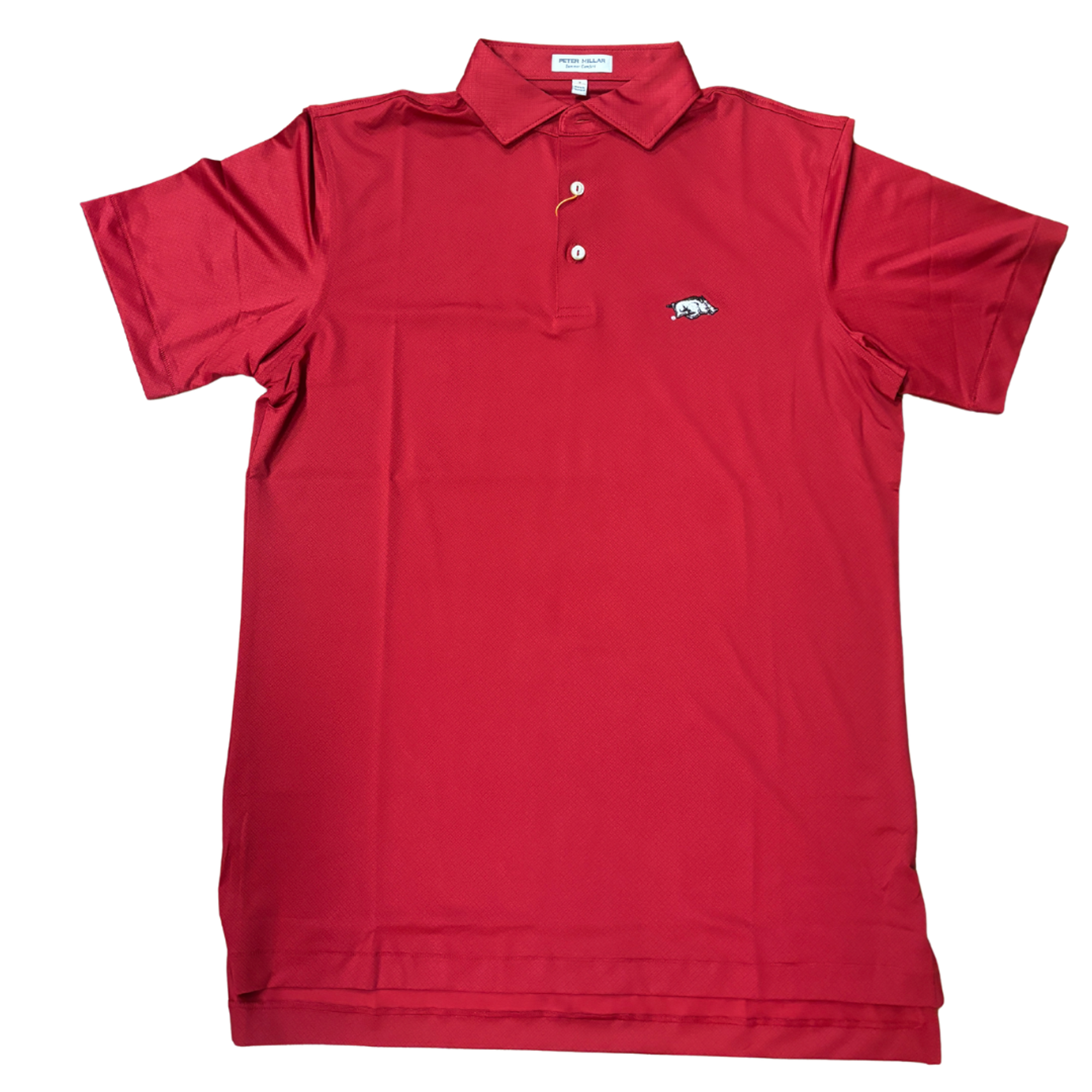 Product image 1 of 1 for Arkansas Razorbacks Peter Millar Hugo Performance Jersey Polo