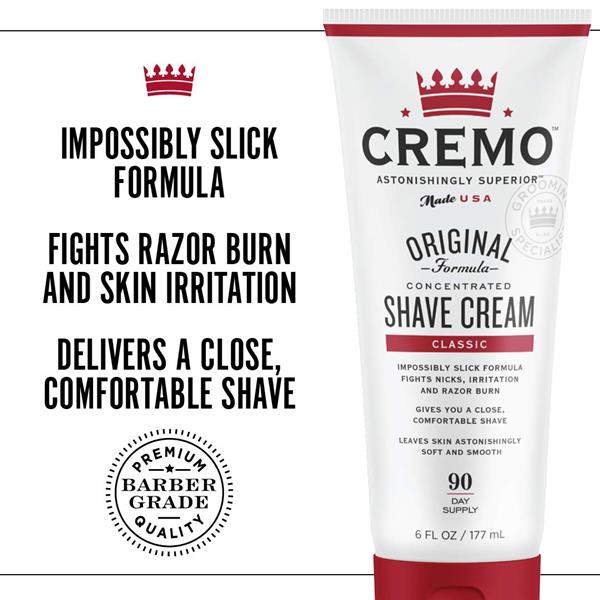 image of: Cremo Barber Shave Cream 6 fl oz