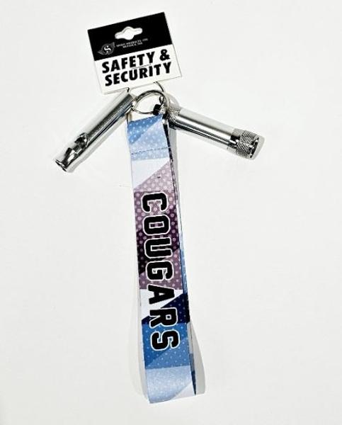 Cougar Whistle Key Strap w/Mini Flashlight; $12.99