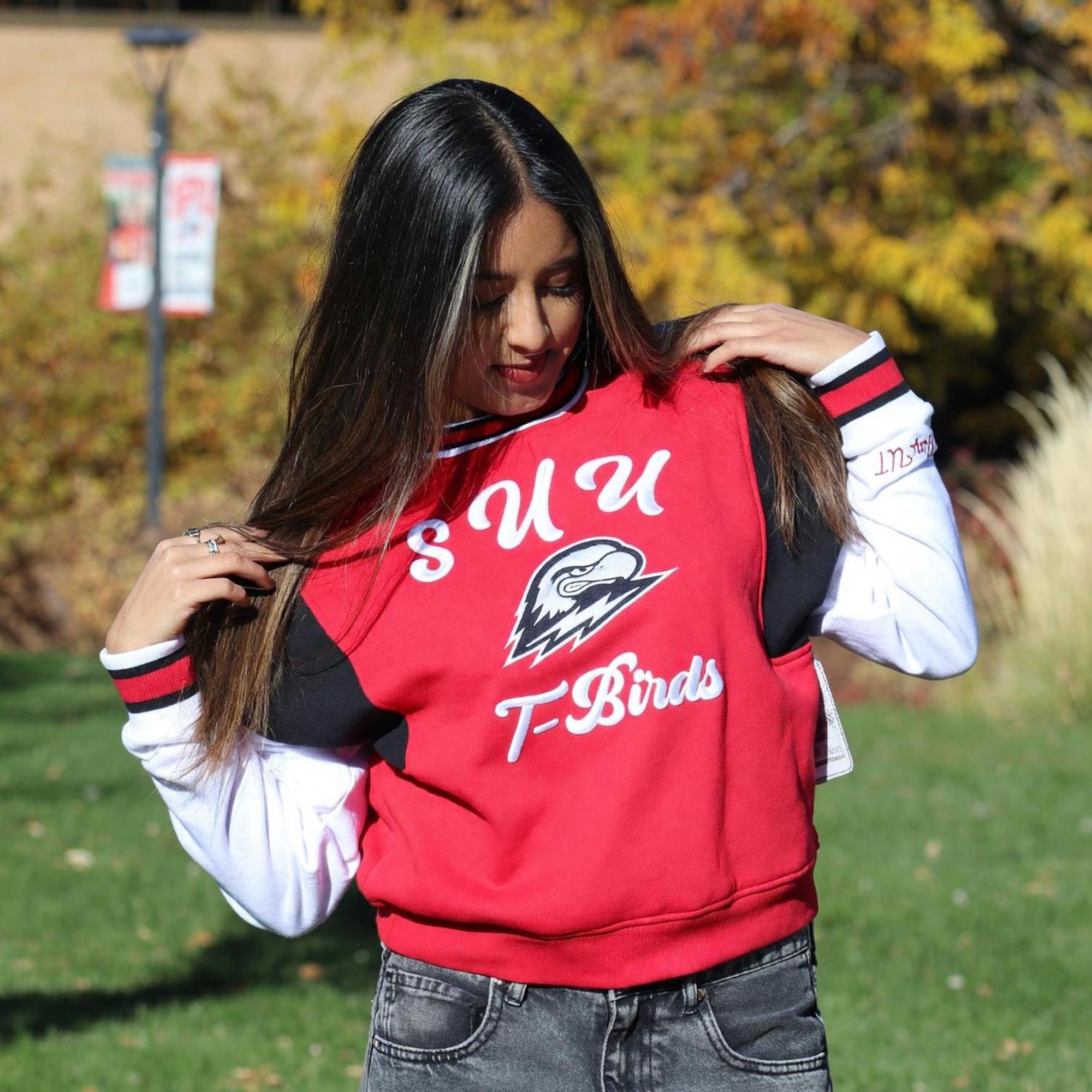 Product image 2 of 3 for Colosseum Women's Moonbeams Crew – Red/Black (SUU/Thor)