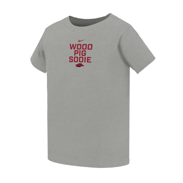 Arkansas Razorbacks Nike Sideline Toddler 'Wooo Pig Sooie' SS Tee; $26.00