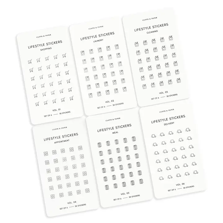 image of: Mini Icon Stickers | Lifestyle - Transparent