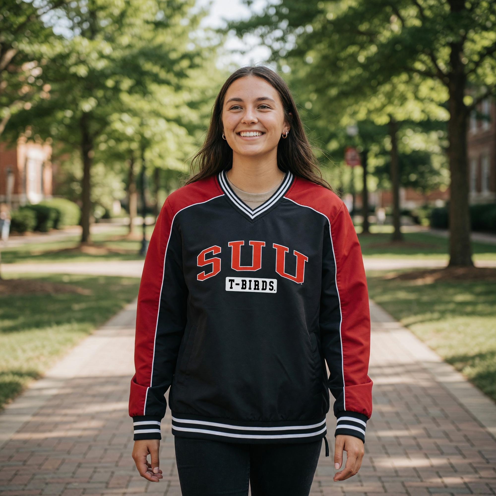 Product image 2 of 3 for COLOSSEUM BLACK/RED COACHES JACKET SUU T-BIRDS
