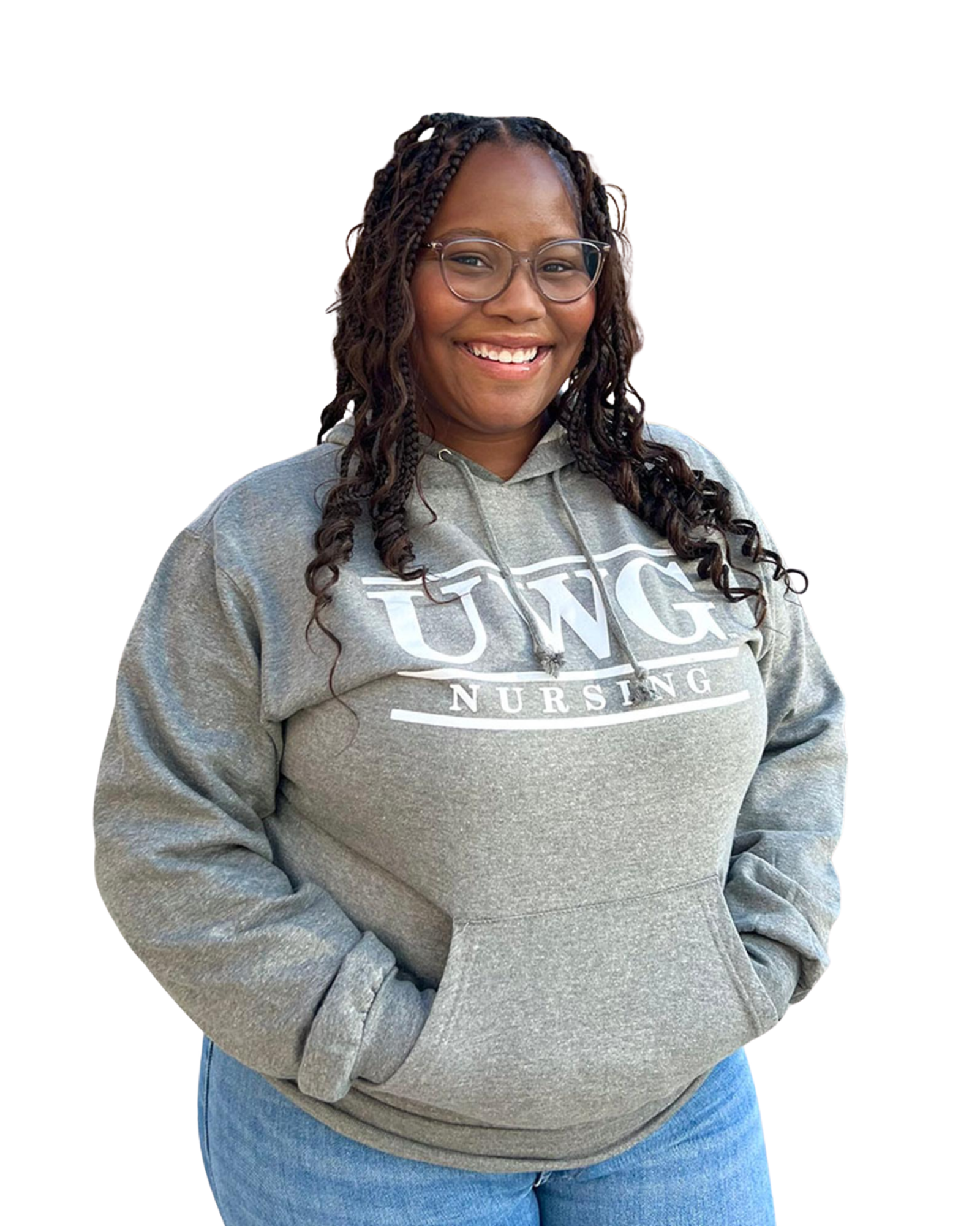 Product image 2 of 3 for UWG TEXT NURSING BAR HOODIE
