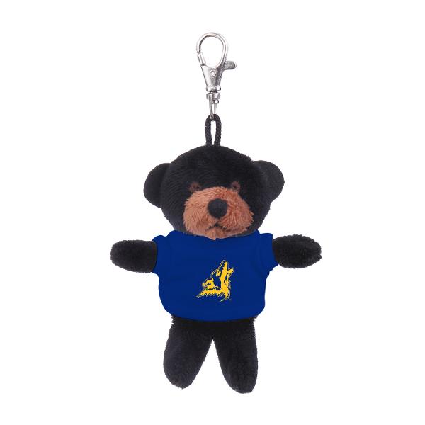 PLUSH Black Bear w/blue tee; $13.99