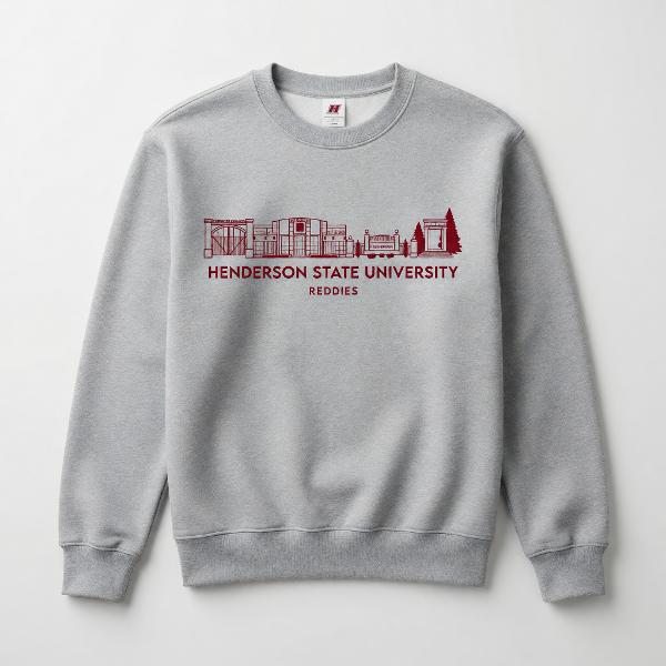 Henderson State Reddies Embroidered Crew Sweatshirt; $59.99