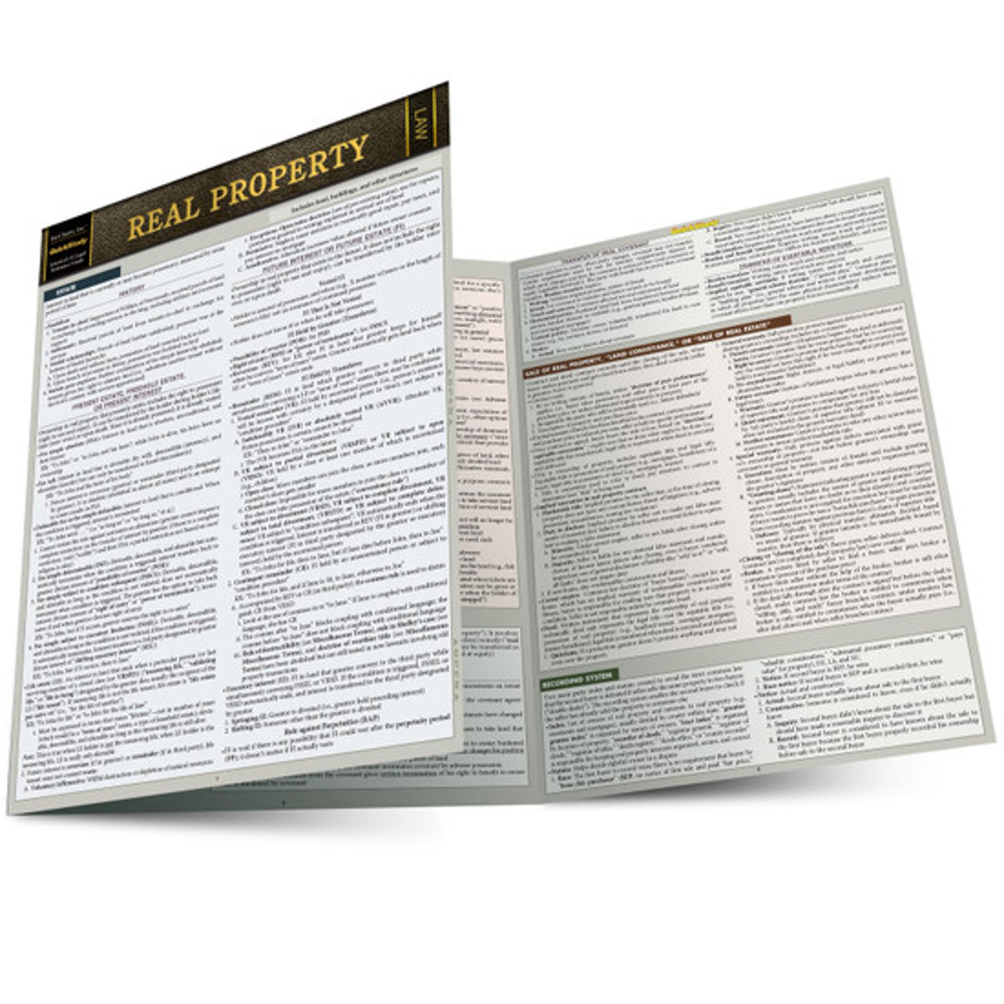 Cover image for REAL PROPERTY LAMINATED STUDY GUIDE