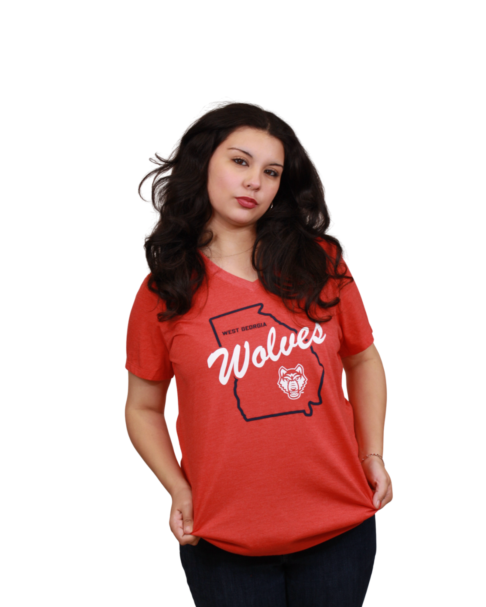 Product image 1 of 2 for WEST GA STATE OUTLINE NIKE TRI-BLEND SS MID-V