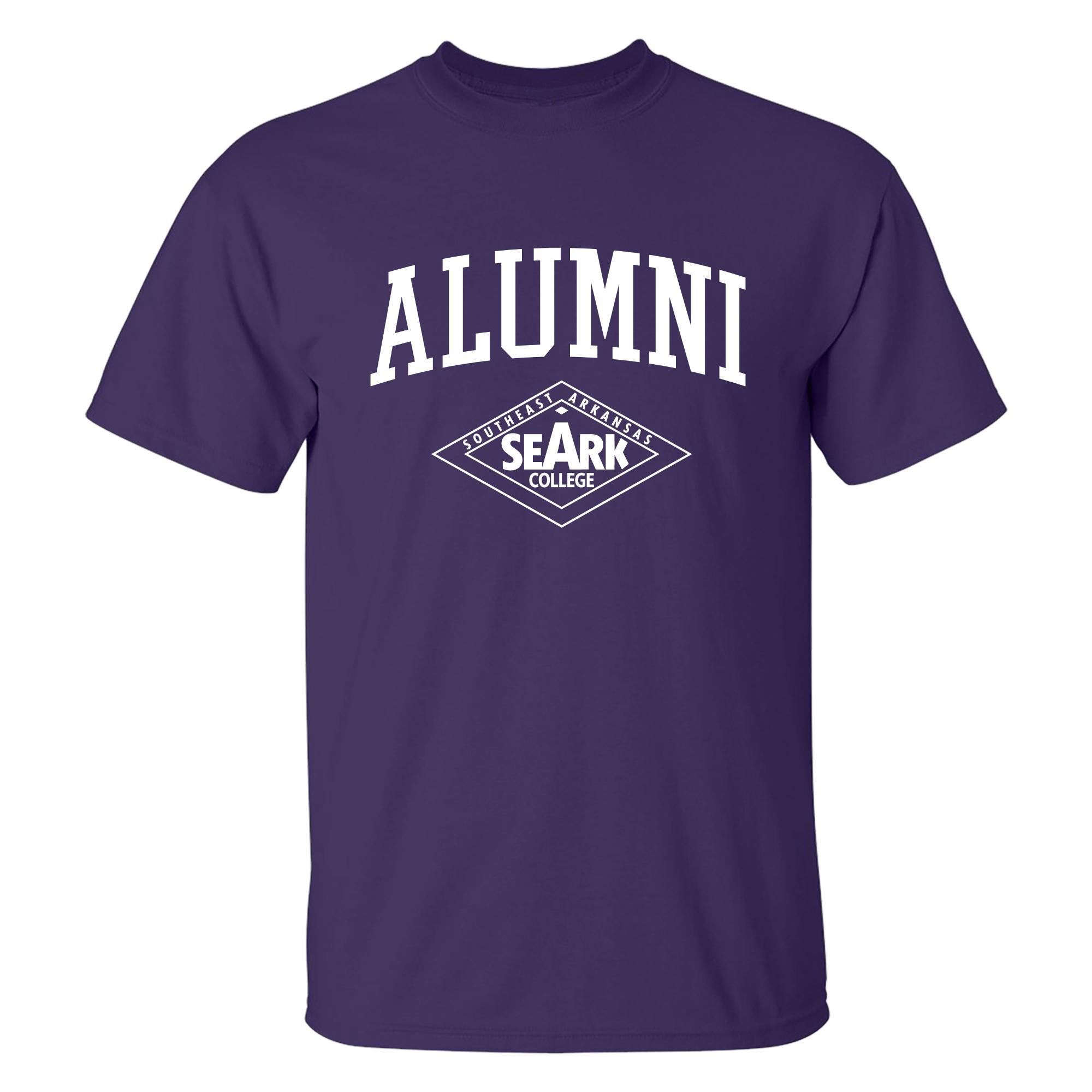Product image 1 of 1 for Southeast Arkansas College Alumni Cotton Short Sleeve Tee, Athletic Purple