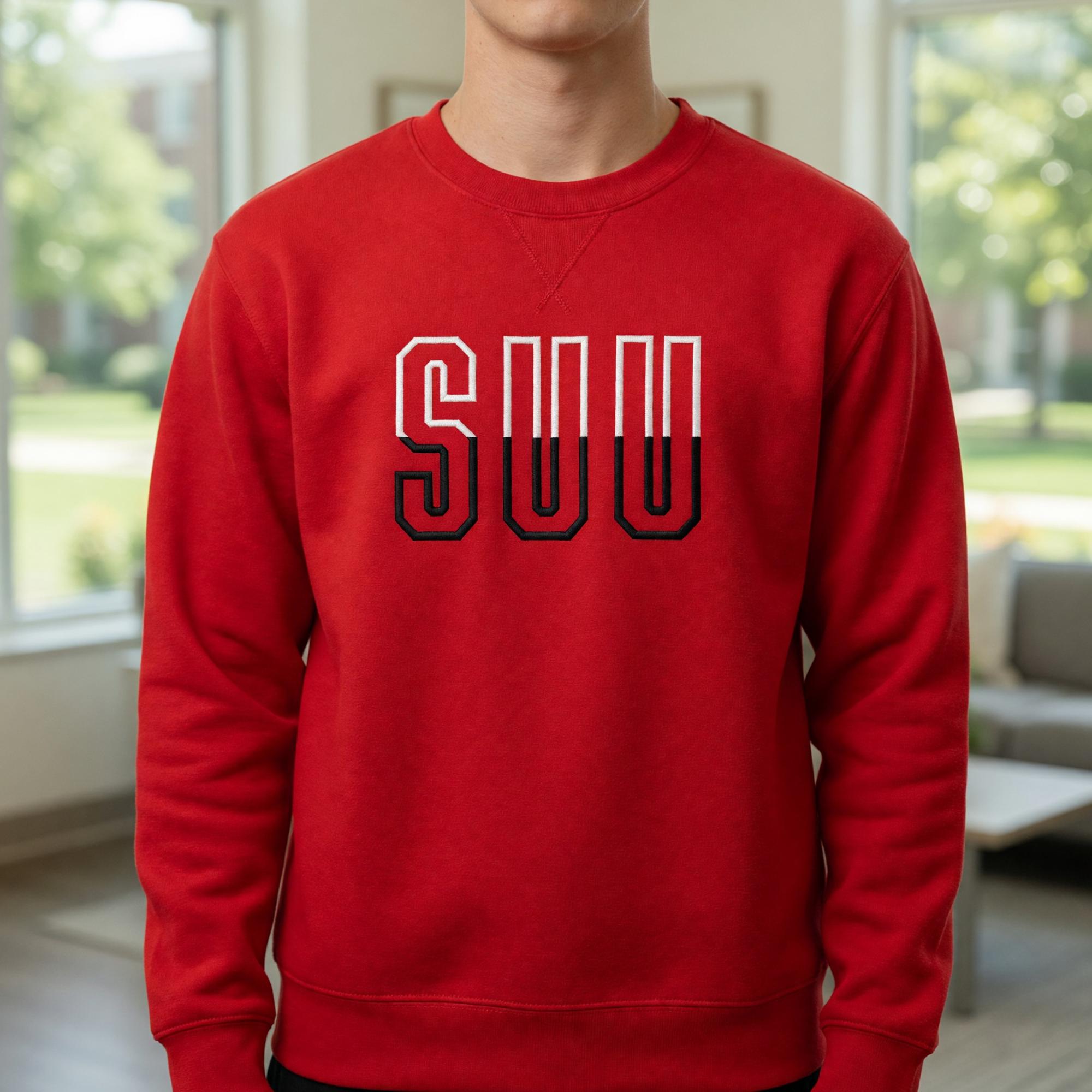 Product image 2 of 3 for GEAR FOR SPORTS BIG COTTON CREW RED 3D SUU WHITE/BLACK