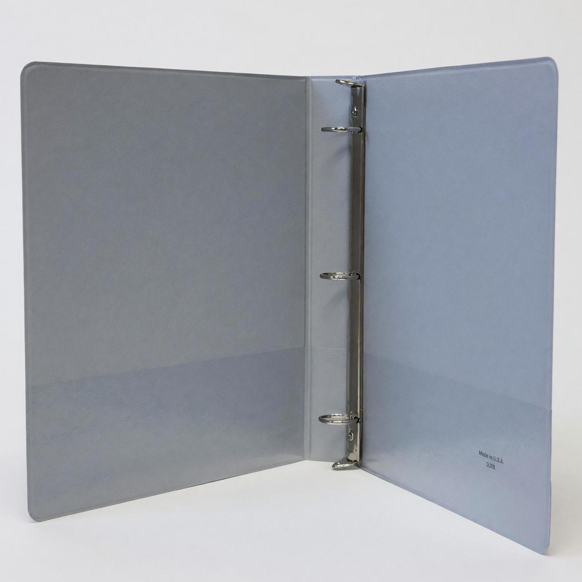 Product image 2 of 2 for University of Wisconsin Stevens Point 1" Vinyl Binder, Grey