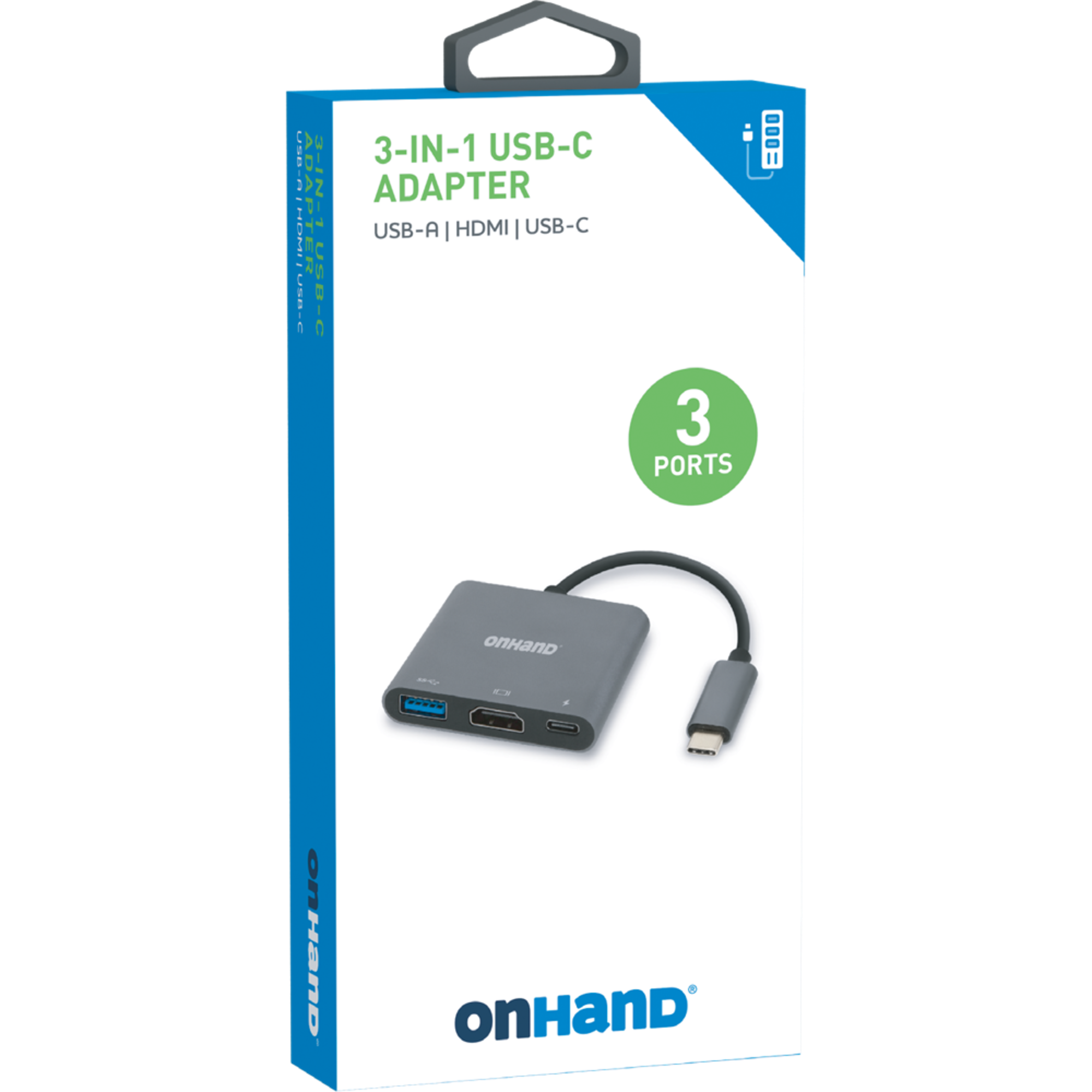 image of: ONHAND 3-IN-1 ADAPTER HUB