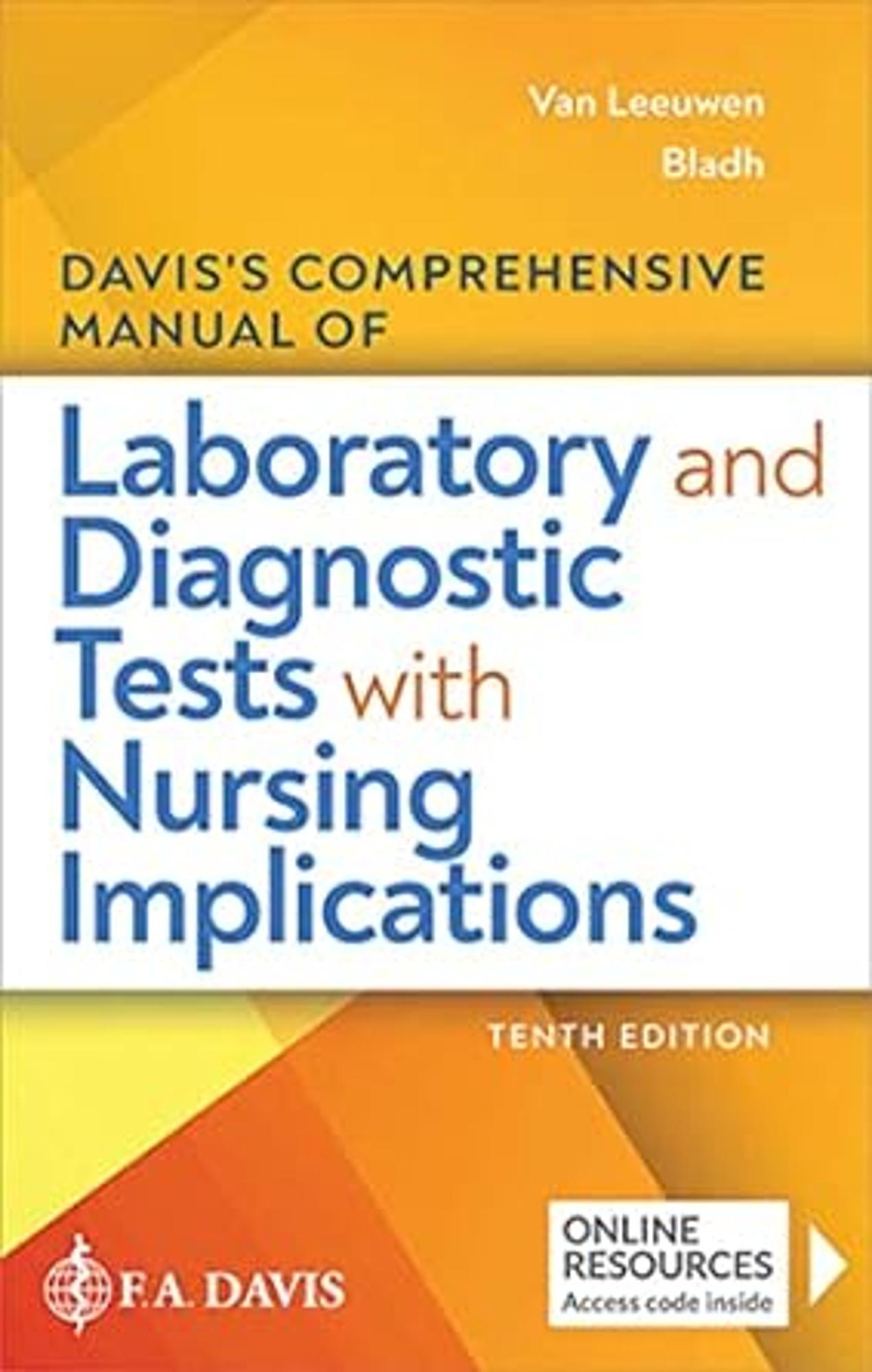 Cover image for DAVIS'S COMP.MAN.OF LAB.+...-W/ACCESS