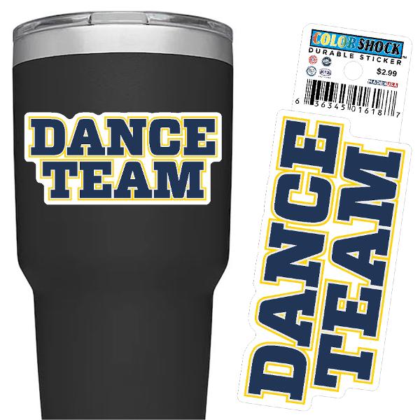 Dance Team Textured Sticker; $2.99