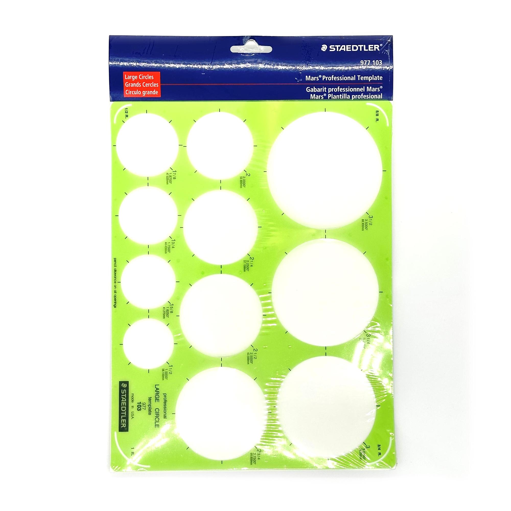 image of: MARS CIRCLE TEMPLATE LARGE STAEDTLER