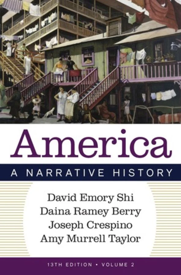 Cover image for AMERICA:NARRATIVE HIST.,V.2-W/REG.CARD