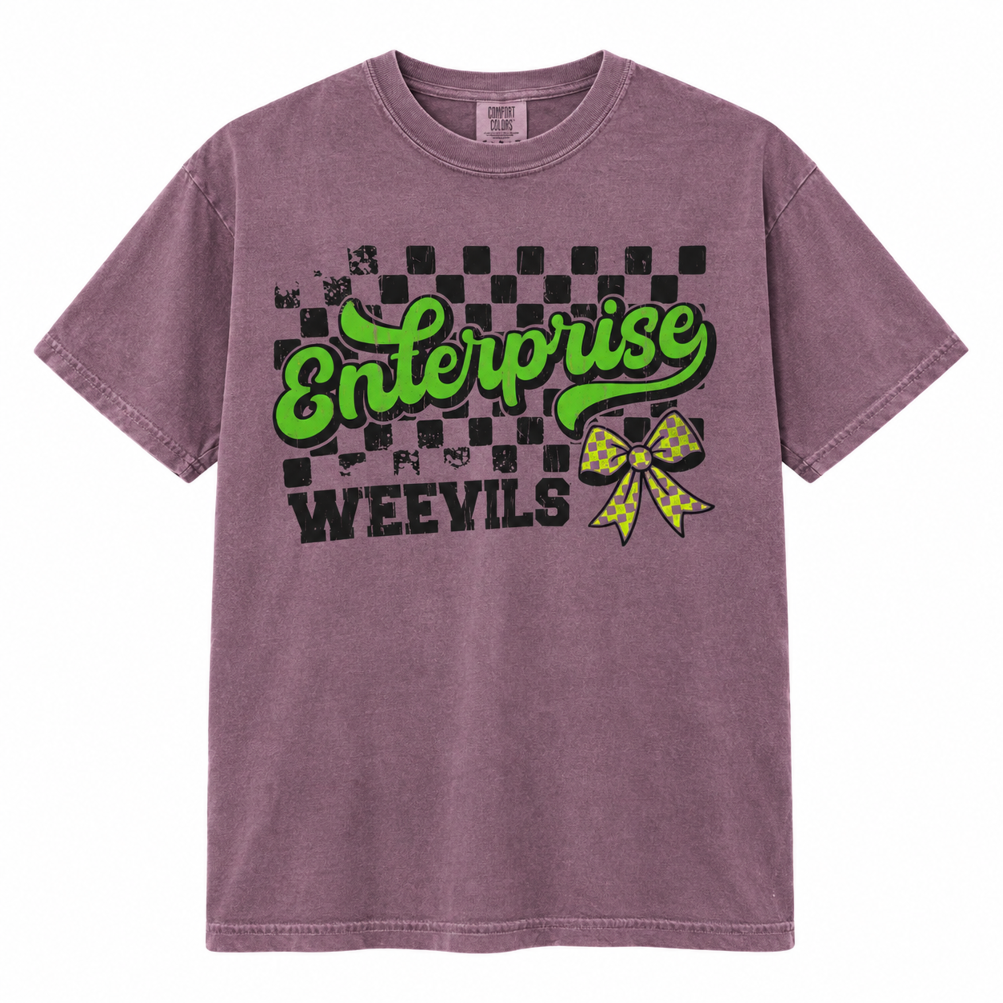 Product image 1 of 1 for Enterprise Weevils Checkerboard Short Sleeve Tee