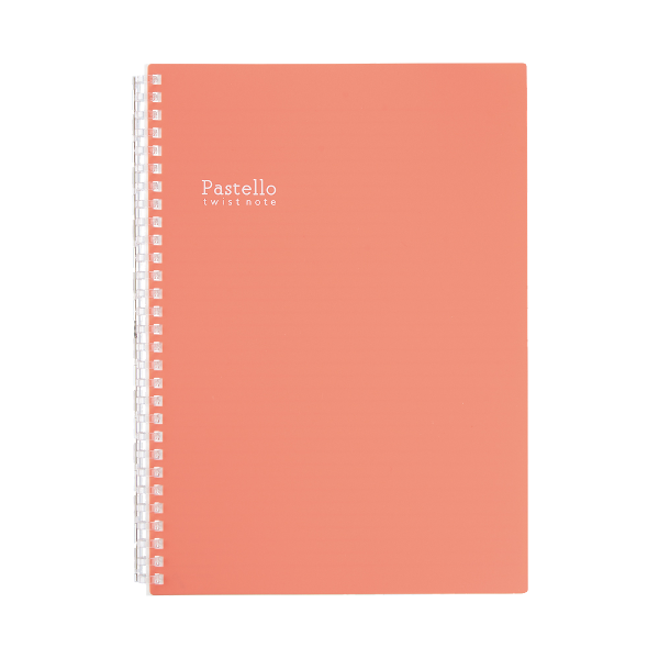 NOTEBOOK LIHIT PASTELLO TWIST Peach; $6.99