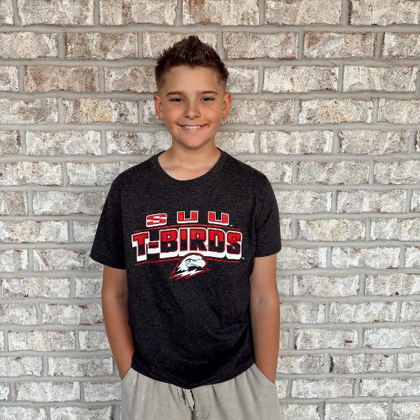 Colosseum Youth Short-Sleeve Tee – Black (SUU T-Birds); $24.00