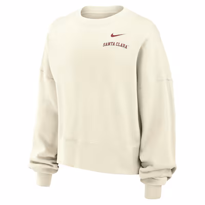 image of: Santa Clara Broncos Nike Women's Phoenix Crew Sweatshirt, Cream