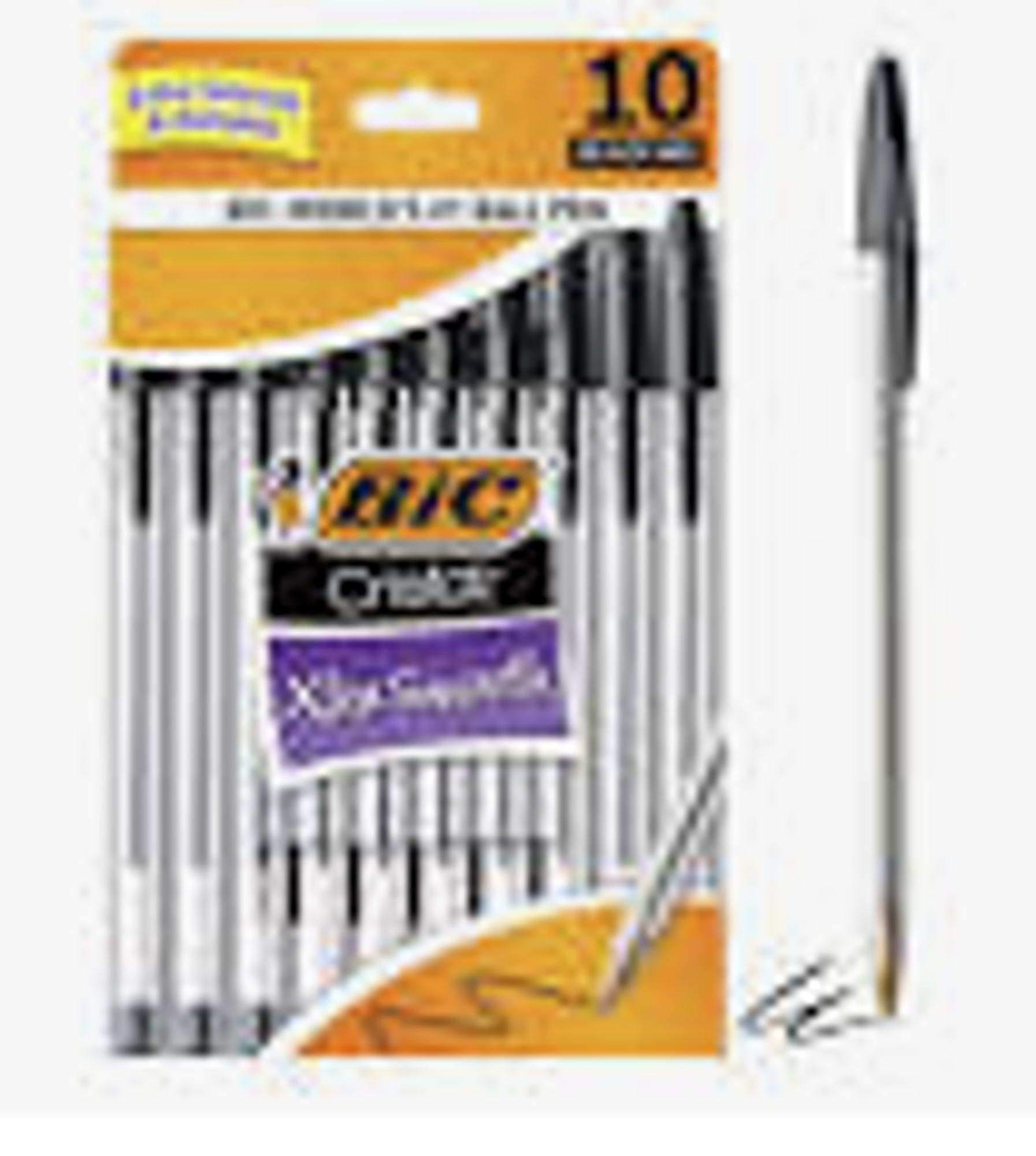 image of: BIC Cristal Xtra Smooth Stic Ballpoint Pen 1.0mm 10Pk