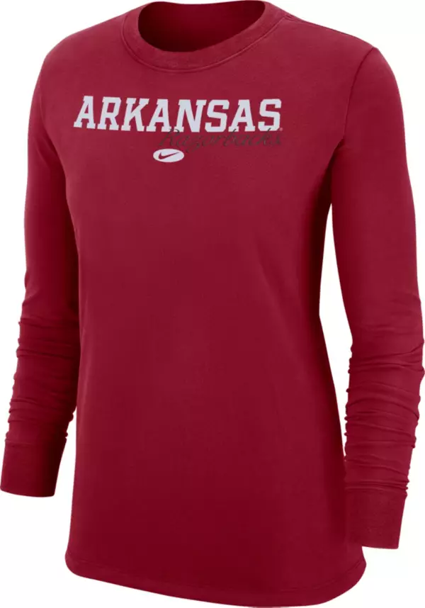 image of: Arkansas Women's Nike Long Sleeve CTN Long Sleeve Tee