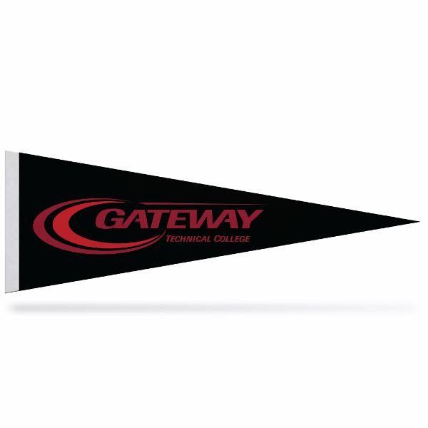 GTC Pennant 5X15 Blck/Red; $8.99