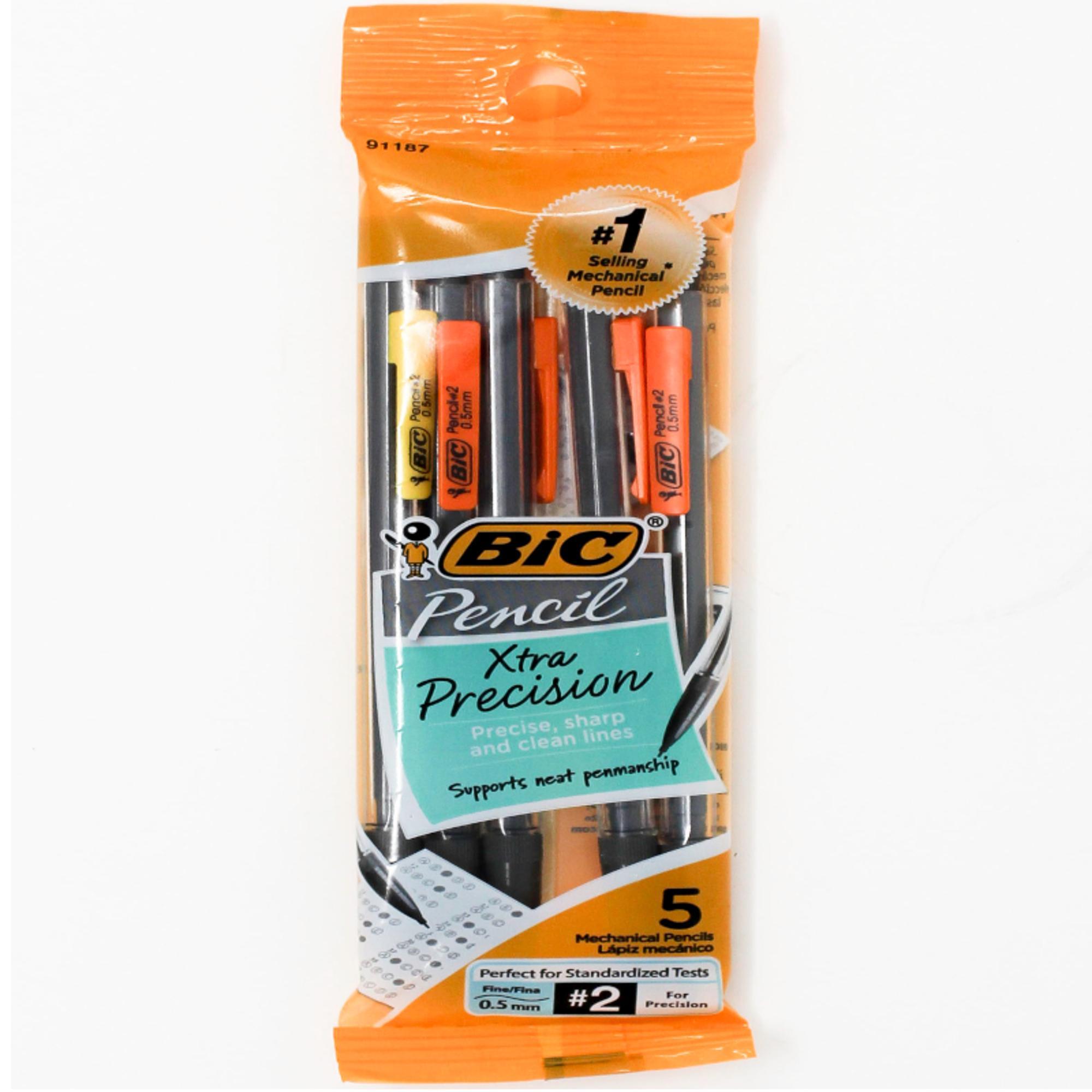 image of: PENCIL BIC MECHANICAL 5 PACK .5mm