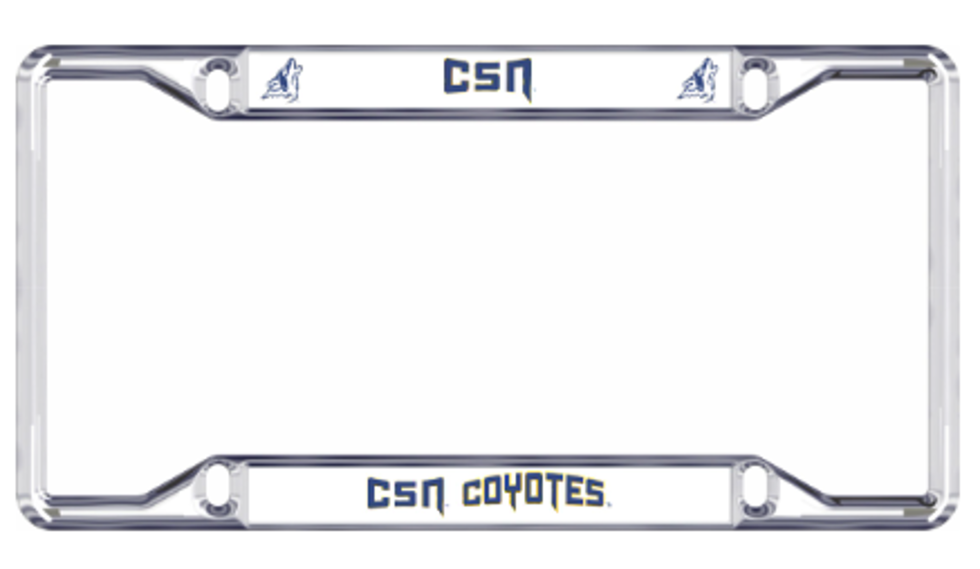 image of: CSN LICENSE PLATE FRAME SLV