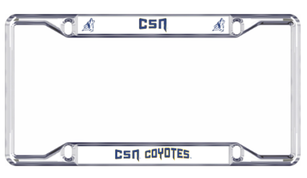 CSN LICENSE PLATE FRAME SLV; $26.99