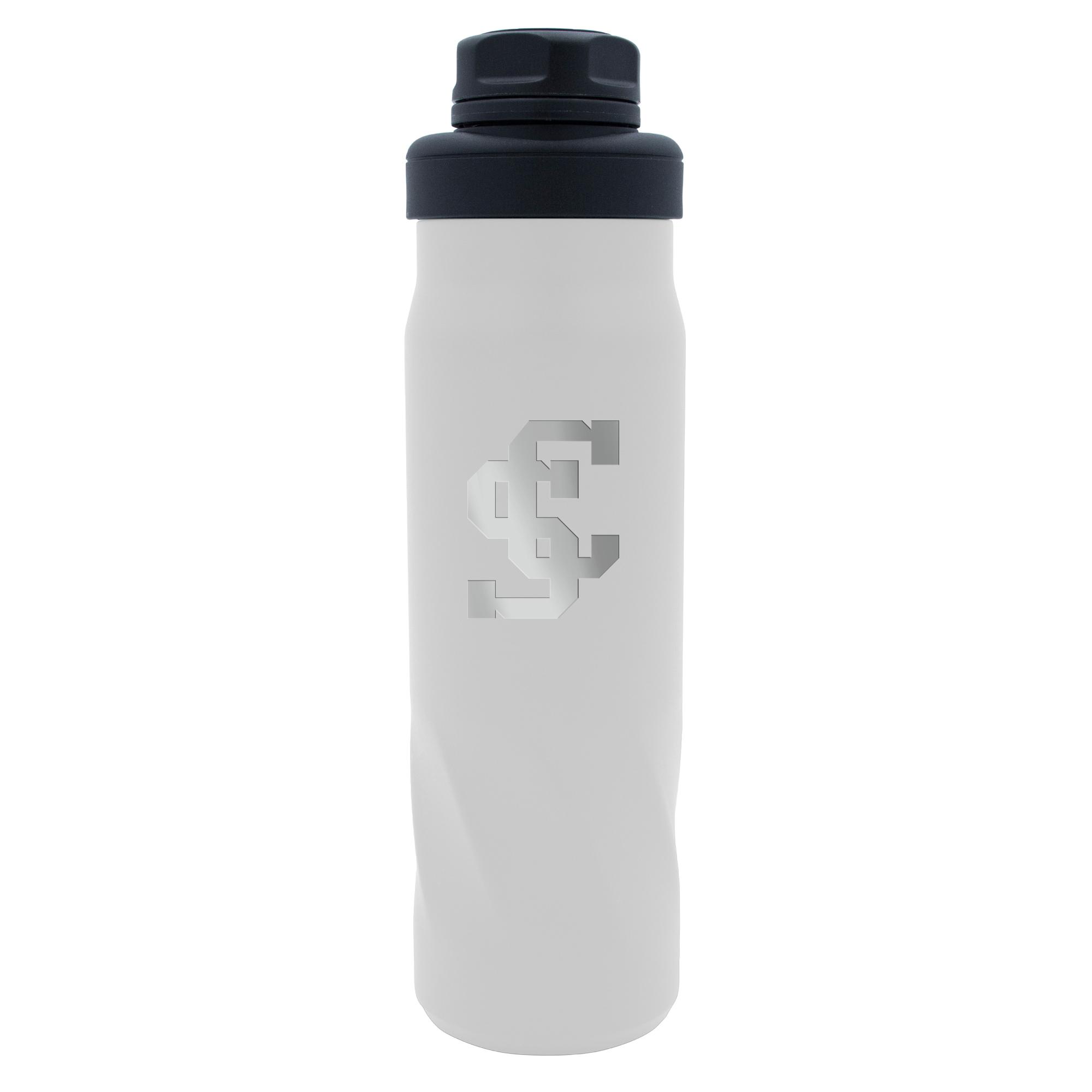 image of: Santa Clara Broncos 20oz Stainless Steel Bottle, White