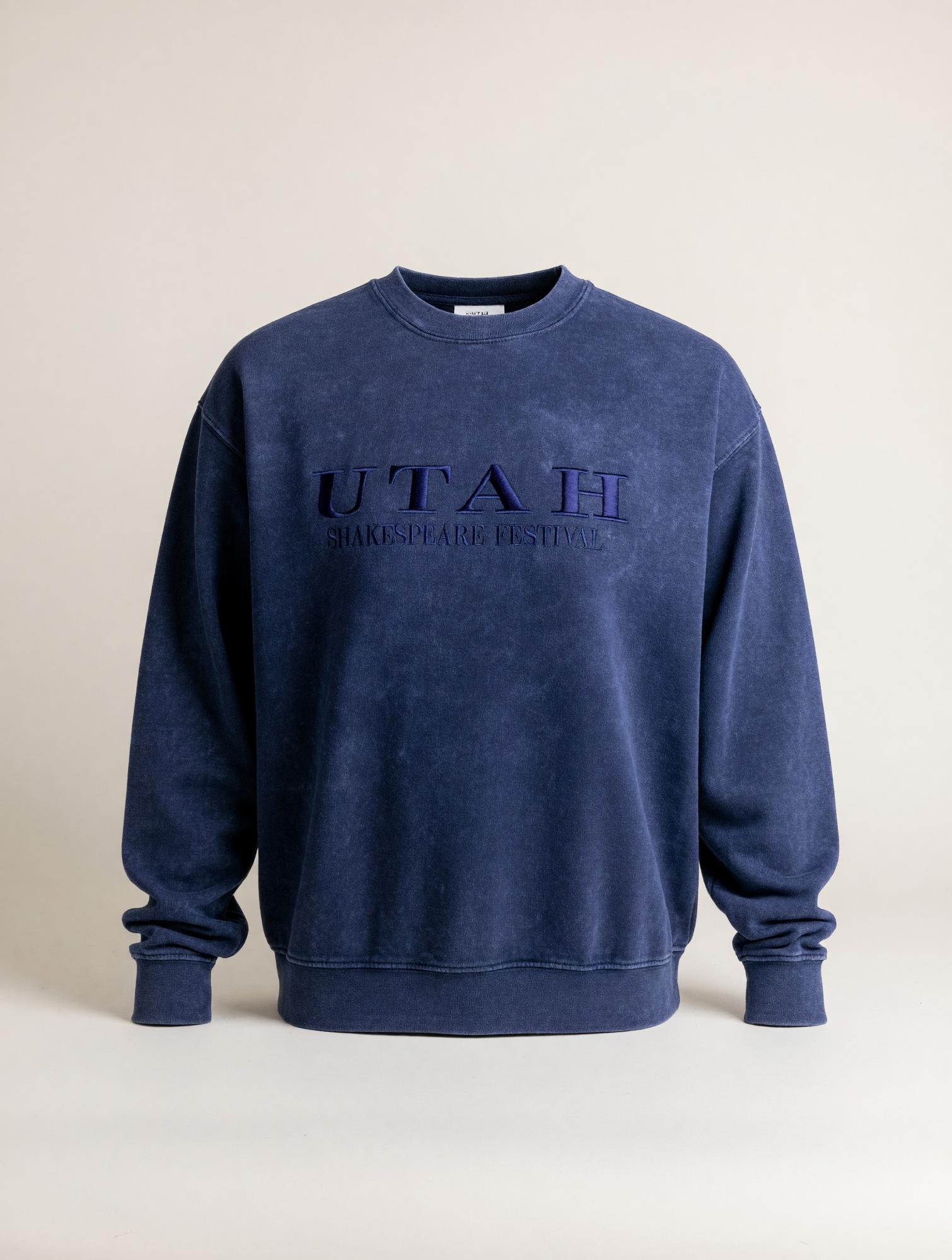 Product image 1 of 3 for Utah Shakespeare Festival Blue Stonewash Crew