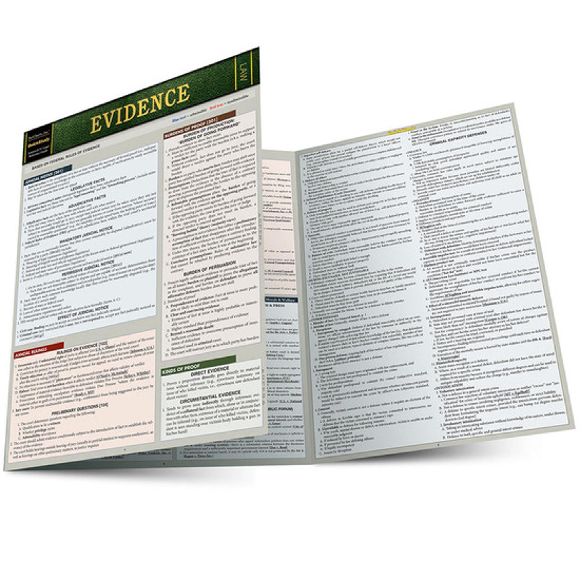 Cover image for EVIDENCE LAMINATED STUDY GUIDE