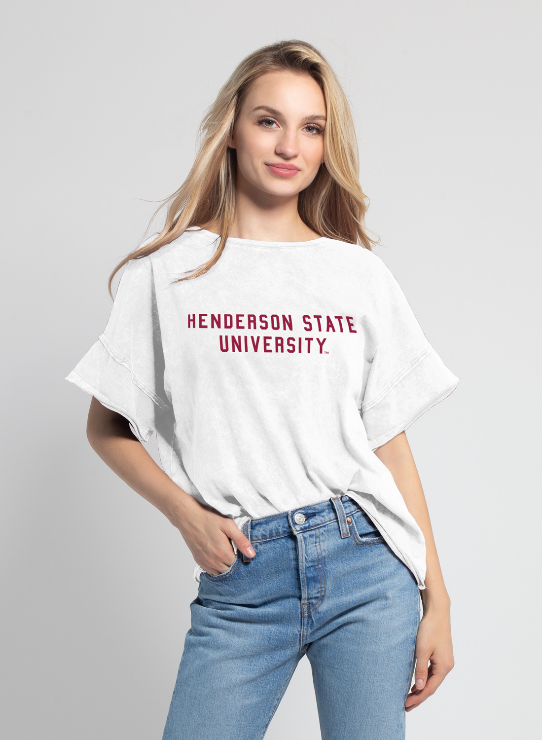 image of: Henderson State University Cropped Slouchy Tee