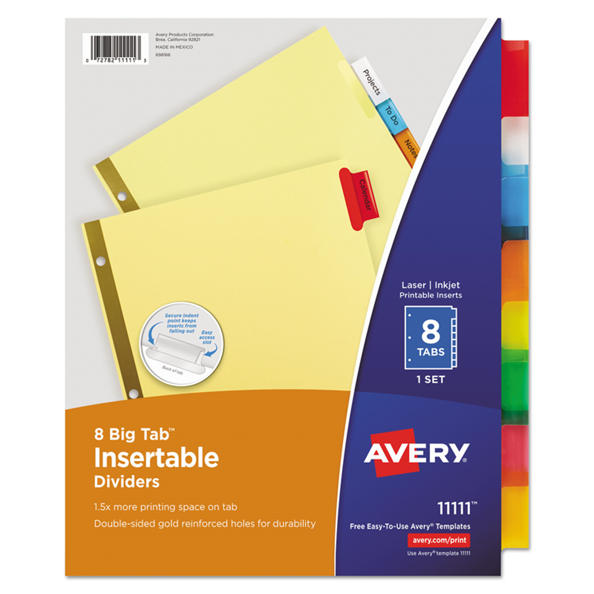 image of: Avery Big Tab Insertable Dividers 8 pk