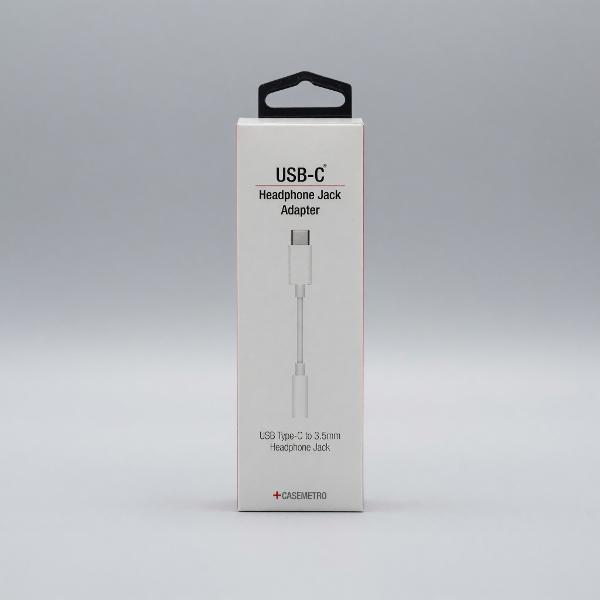 ADAPTER Headphone Jack USB-C White; $12.99