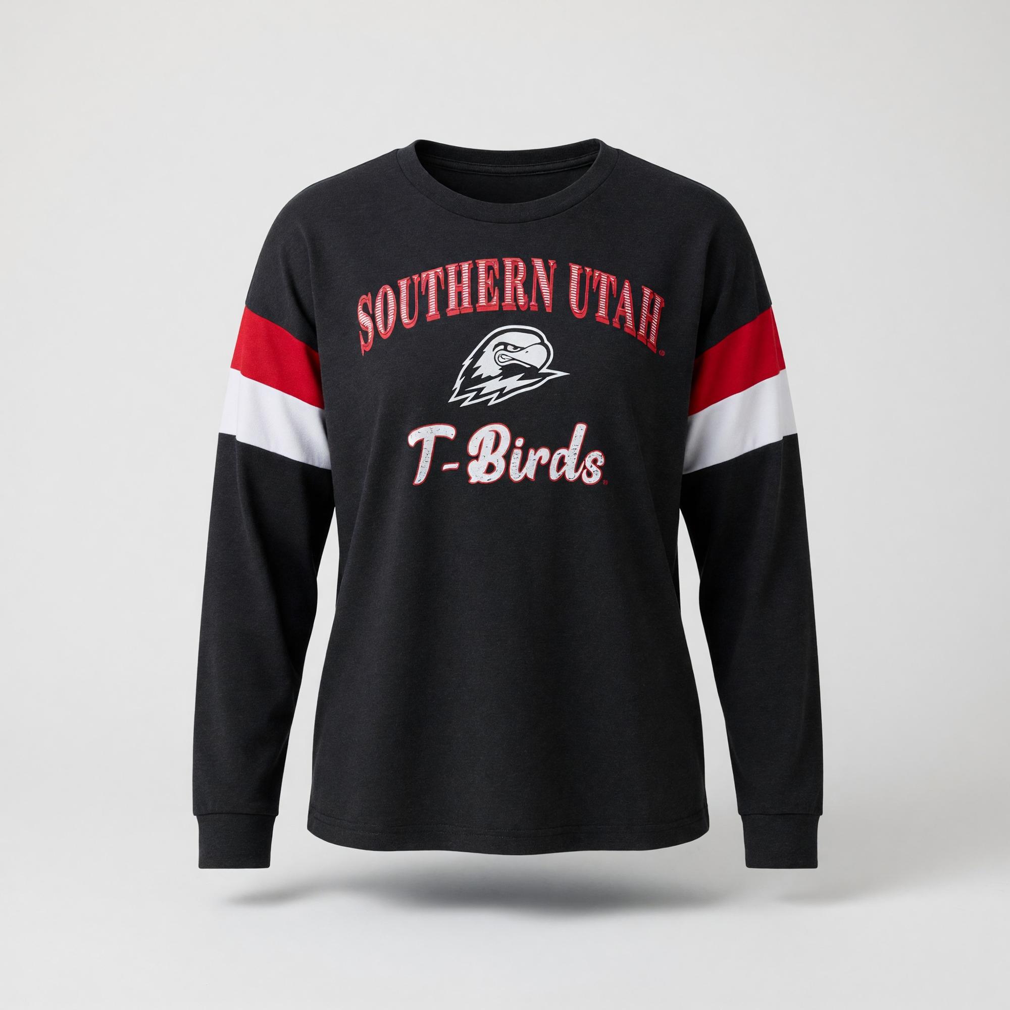 Product image 1 of 3 for COLOSSEUM WOMENS TEE S/S BLACK T-BIRDS