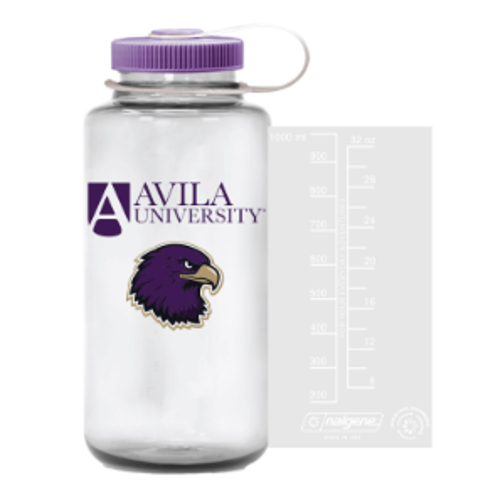 image of: WATER BOTTLE 32 OZ WIDE MOUTH CLEAR