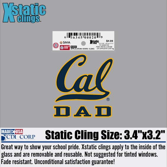 image of: Cal Dad Cling Decal