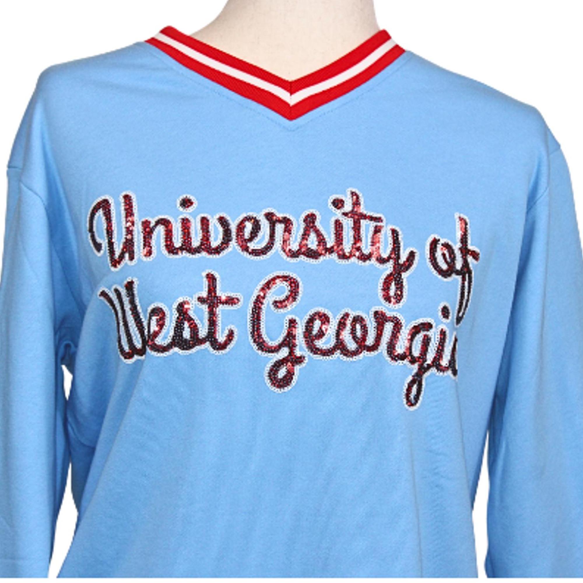 Product image 2 of 2 for BOMB VARSITY STRIPE SEQUIN PULLOVER